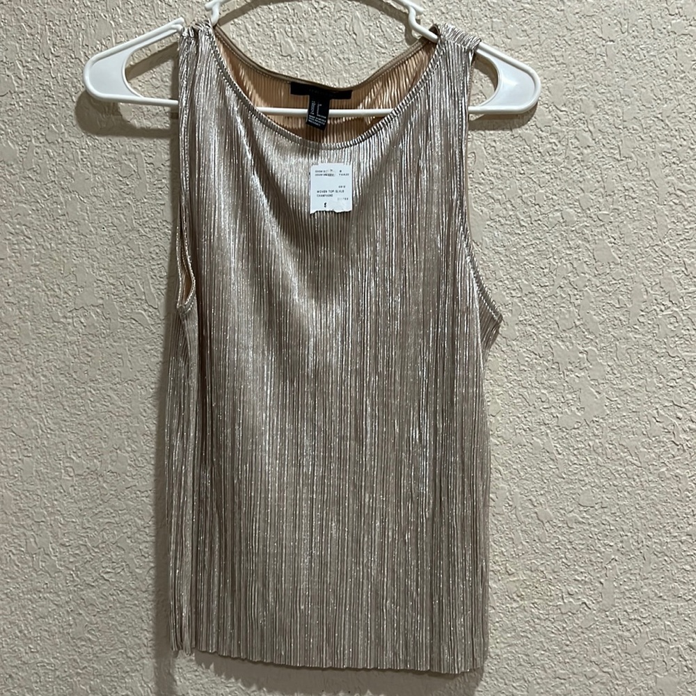Forever 21 Light Gold Top